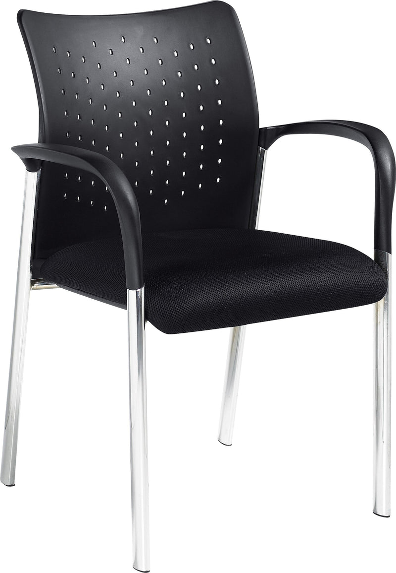 Offices To Go Fabric Guest Chair, Black, 2/Carton (TDOTG11740B)