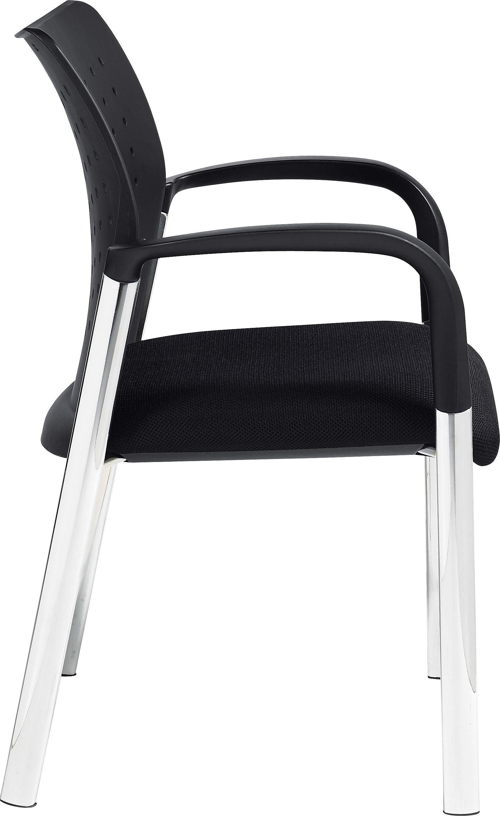 Offices To Go Fabric Guest Chair, Black, 2/Carton (TDOTG11740B)