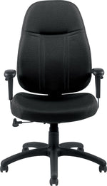 Offices To Go Fabric Tilter Executive Chair with Arms, Black (OTG11652-QL10)