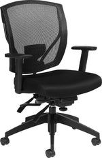 Offices To Go Mesh Multi-Function Task Chair with Arms, Black (OTG2803B)