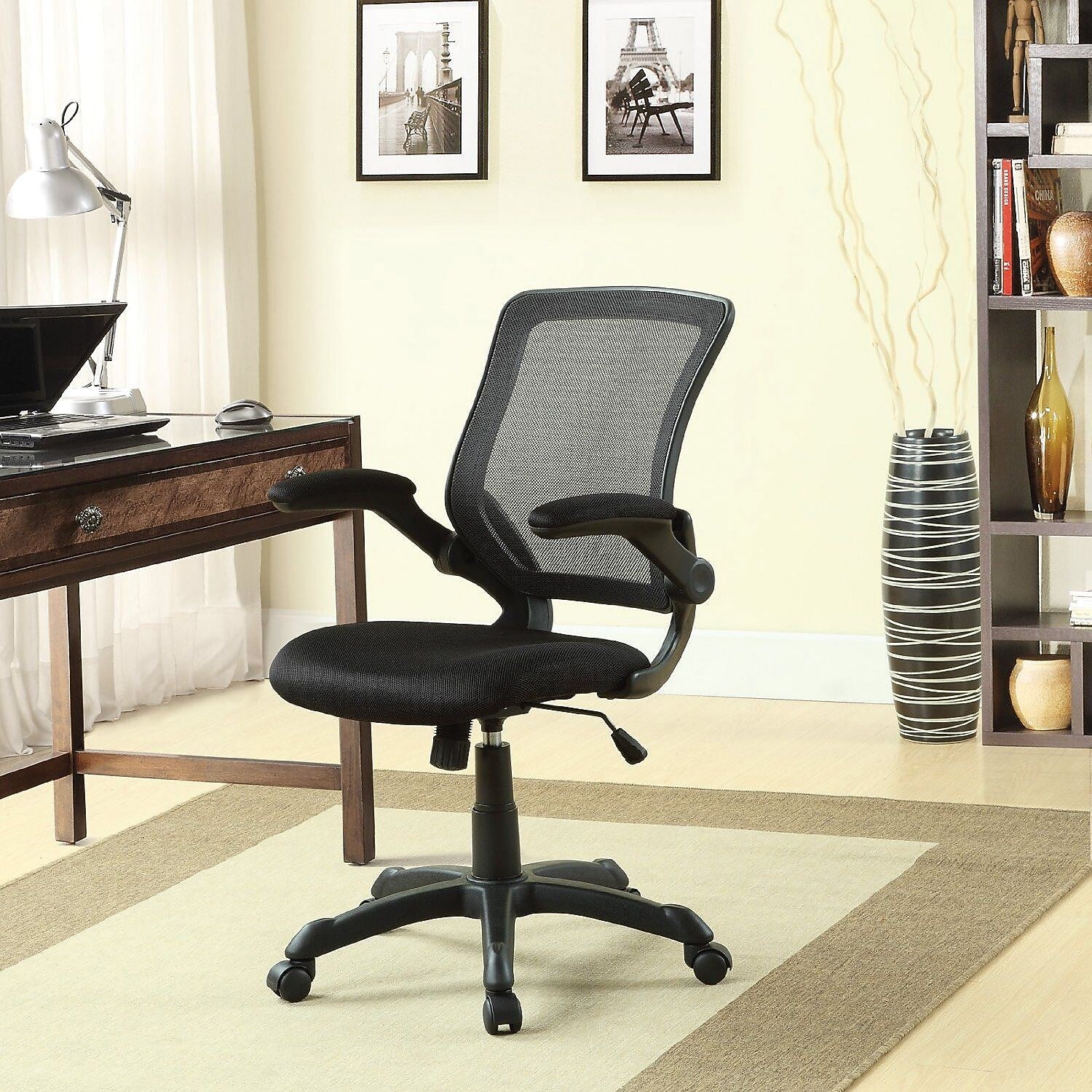 Global Supra x Jenny Fabric Medium Back Multi-Tilter Chair, Ebony