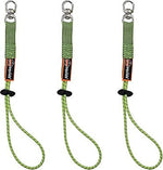 Ergodyne Squids Elastic Swivel Loop, 10 lb. Capacity, Green, 6/Carton (19765)