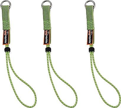 Ergodyne Squids Elastic Swivel Loop, 15 lb. Capacity, Green, 6/Carton (19767)