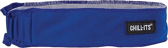 Ergodyne Chill-Its 6605 High-Performance Cooling Headband, Solid Blue, One Size, 6/Carton (12425)