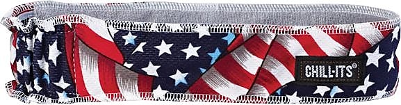 Ergodyne Chill-Its 6605 High-Performance Cooling Headband, Stars & Stripes, One Size, 6/Carton (12421)