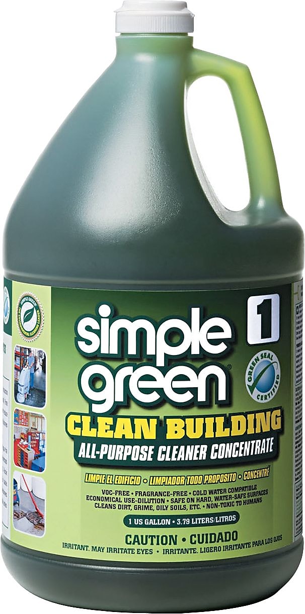 Simple Green Clean Building All-Purpose Cleaner Concentrate, Unscented, 1 gal (SMP11001)