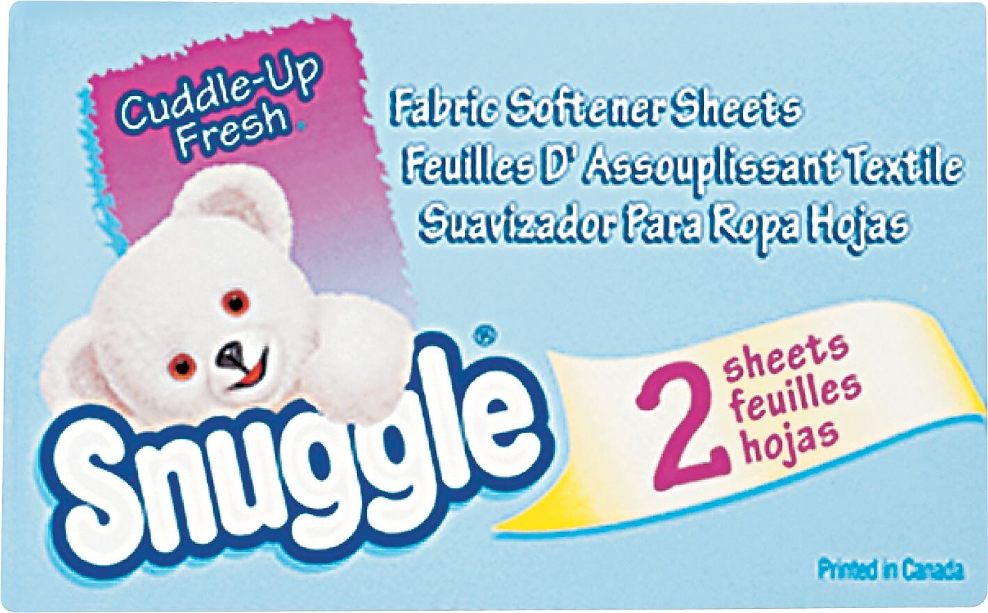 Snuggle® Fabric Softener Sheets, Fresh Scent, 2 Sheets/Bx, 100 Boxes/Ct