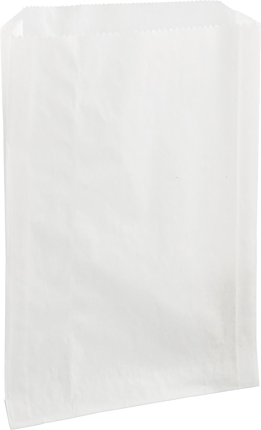Bagcraft Papercon® Wax-Coated kraft paper Grease-Resistant Sandwich Bag, White, 2000/PK