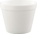 Dart Foam Containers, Foam, 24oz, White, 25/Bag, 20 Bags/CT (DCC24MJ48)