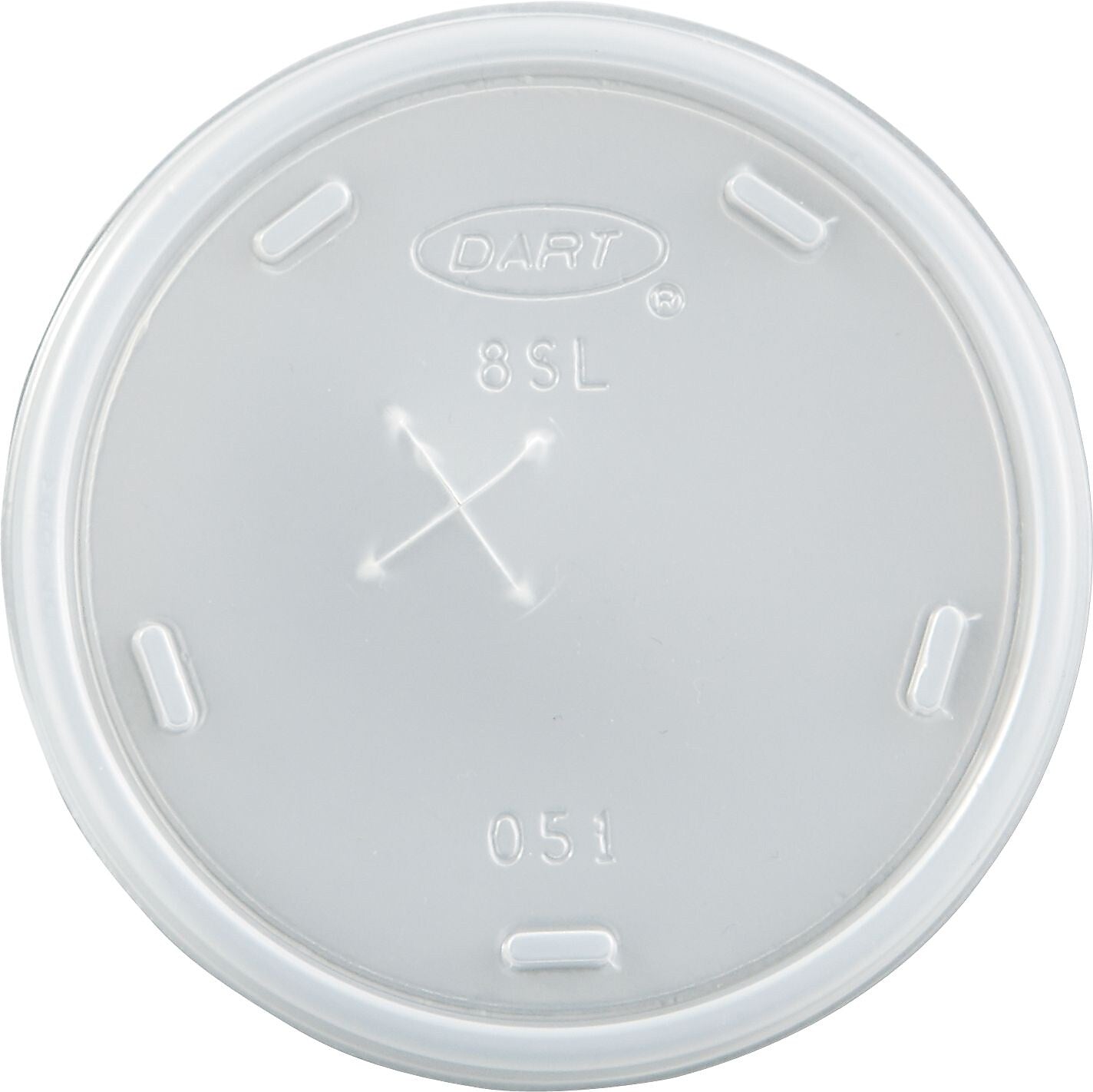 Plastic Cold Cup Lids, Fits 8-9oz Cups, Translucent, 1000/Ct