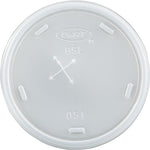 Plastic Cold Cup Lids, Fits 8-9oz Cups, Translucent, 1000/Ct