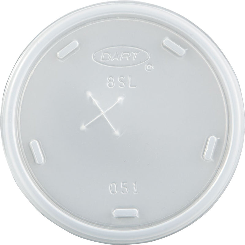 Plastic Cold Cup Lids, Fits 8-9oz Cups, Translucent, 1000/Ct