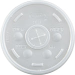 Dart® Straw Slot Foam Cup Lids, 10 oz., Translucent, 1000/Carton (10SL)