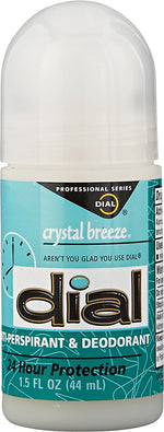 Dial® Anti-Perspirant Deodorant, Crystal Breeze, 1.5 oz Roll-On Bottle, 48/Carton (DIA 07686)