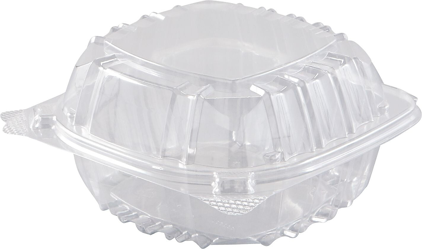 Dart® ClearSeal® Clear Hinged Containers 6 x 5.75 x 3”, 500/Pack (C57PST1)