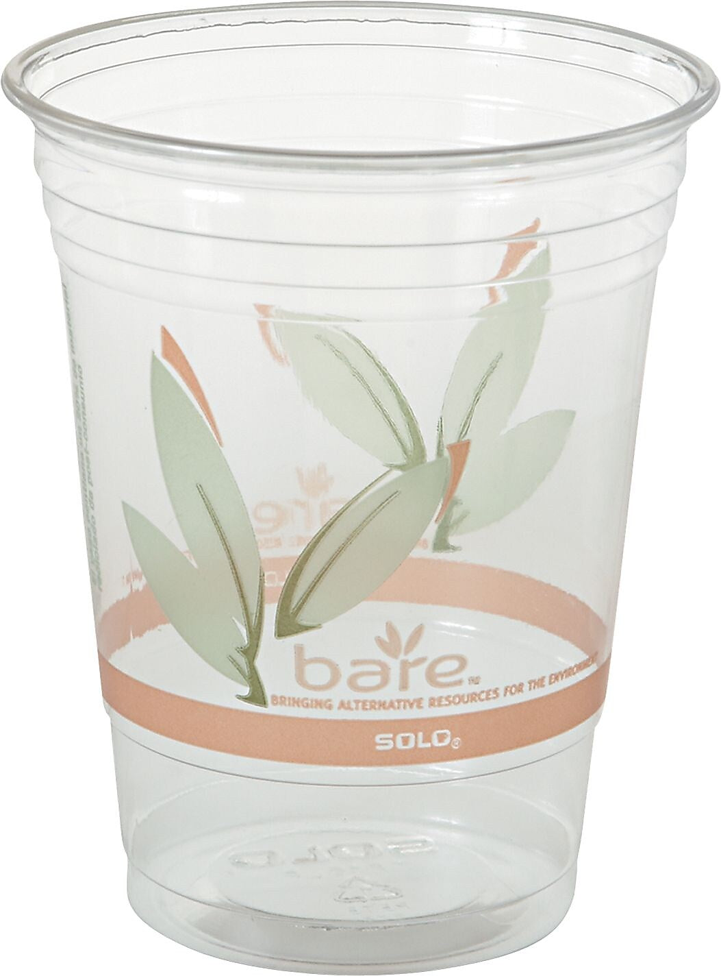 Bare® Eco-Forward® Rpet Cold Cups, 16-18 Oz, Clear, 50/Pk