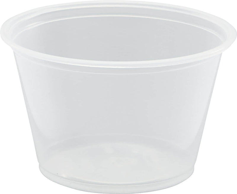 Dart® Conex Complements® Plastic Portion Containers 4 oz., Translucent, 2500/Carton (400PC) (400PC)