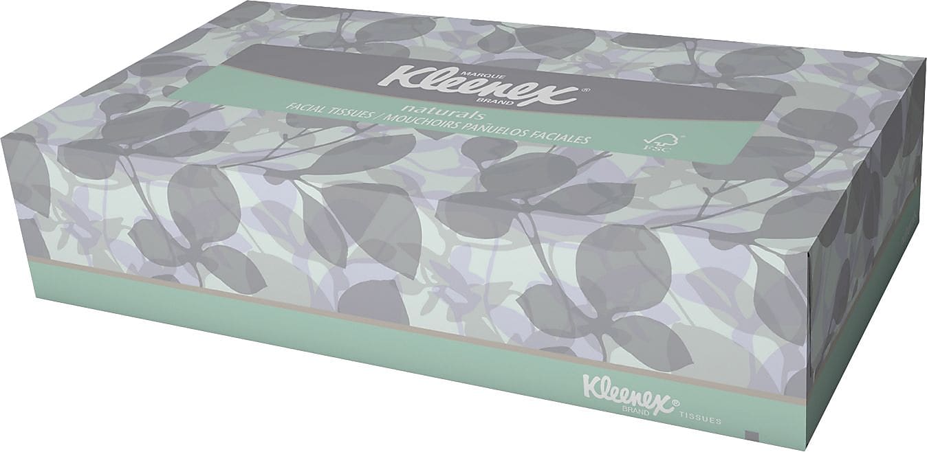 Kleenex Facial Tissue, 2-ply, 125 Tissues/Box (KCC21601BX)