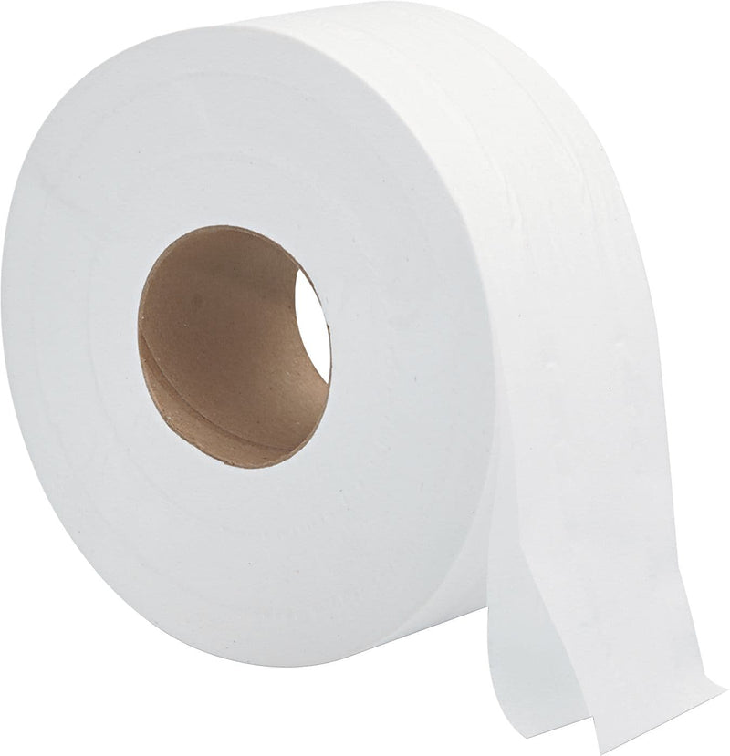 General Supply 2 Ply Jumbo Roll Bathroom Tissues, White, 12 Roll/Pack