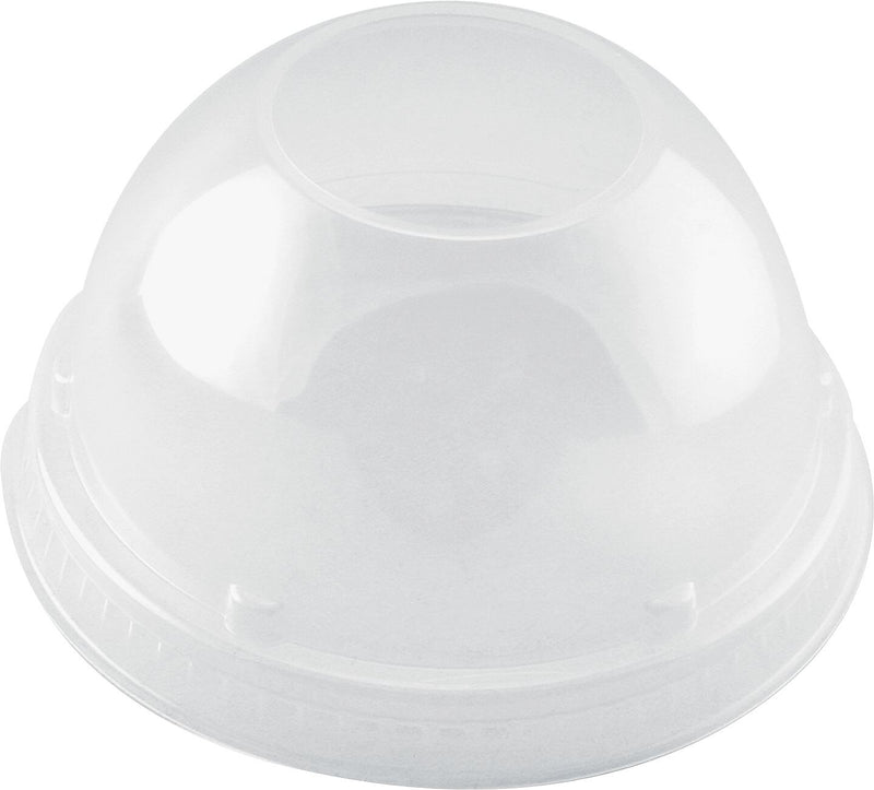 Cappuccino Dome Sipper Lids, 16 Oz, Clear
