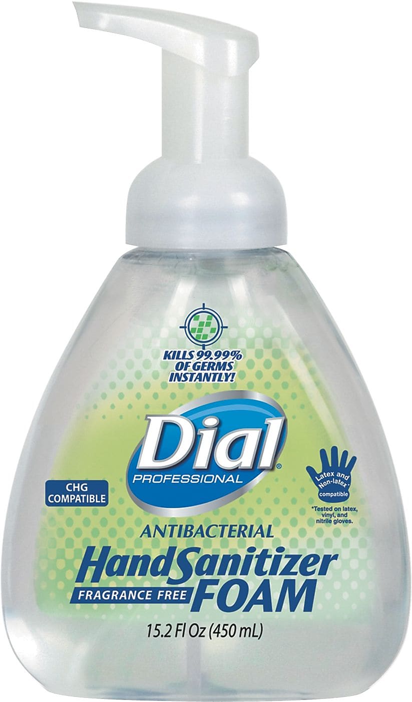 DiDial Foaming Hand Sanitizer, 15.2 oz., 4/Carton (DIA06040)