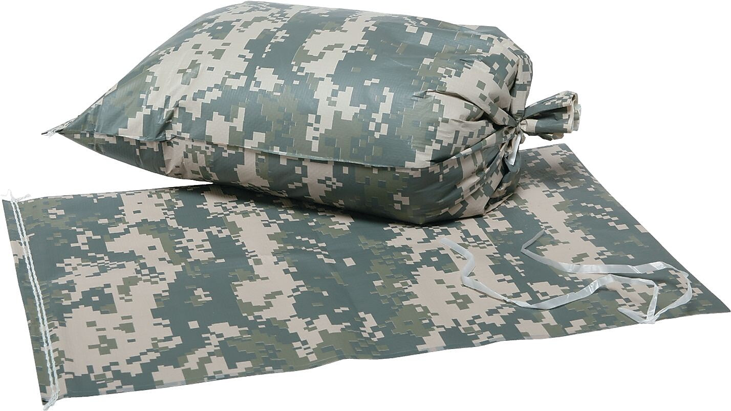 AbilityOne SKILCRAFT Digital Camouflage Sand Bag, 100 Sand Bags (8105015681328)