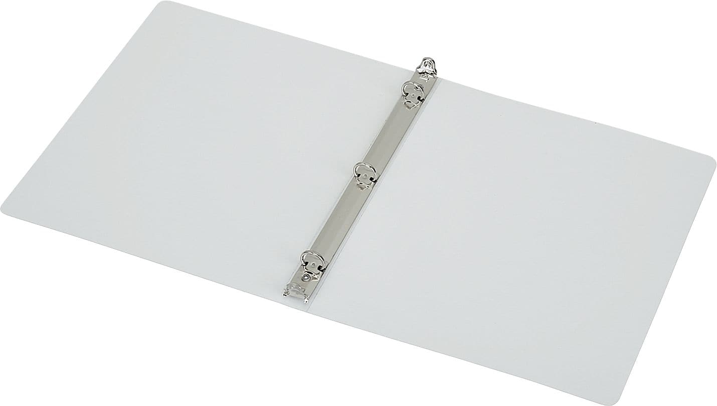 AbilityOne 1/2" 3-Ring Flexible Poly Binder, White (NSN4841761)