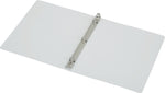 AbilityOne 1/2" 3-Ring Flexible Poly Binder, White (NSN4841761)