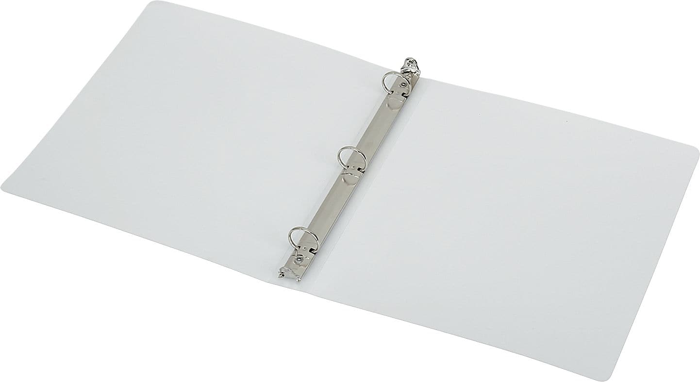 AbilityOne 1" 3-Ring Flexible Poly Binders, White (NSN4841759)
