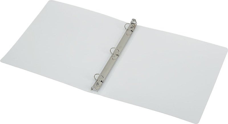 AbilityOne 1" 3-Ring Flexible Poly Binders, White (NSN4841759)