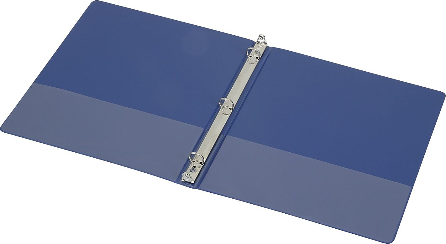 AbilityOne SKILCRAFT 3-Ring Binder, 11 x 8 1/2, 1/2" Capacity, Blue (7510015104860)