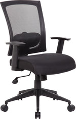 Boss Office Products Ergonomic Mesh Swivel Task Chair, Black (B6706-BK)