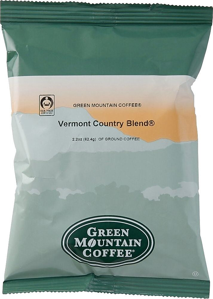 Green Mountain Vermont Country Blend Decaf Coffee Packs, Medium Roast, 2.2 oz., 50/Carton (GMT5161)