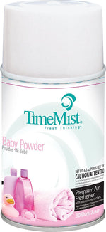 TimeMist® Aerosol Metered Dispenser Refills, Baby Powder Scent, 5.3oz.