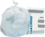Heritage 33 Gallon Industrial Trash Bag, 40" x 33", High Density, 16 mic, Natural, 25 Bags/Box, 10 Rolls (HERZ6640VNR01)