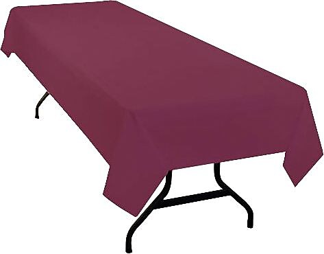 Tablemate® Heavy Duty Tablecover, Burgungy, 108"W x 54"D