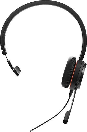Jabra Evolve 20 UC Mono Noise Canceling Headset Microphone, Over-the-Head, Black (4993-829-209)