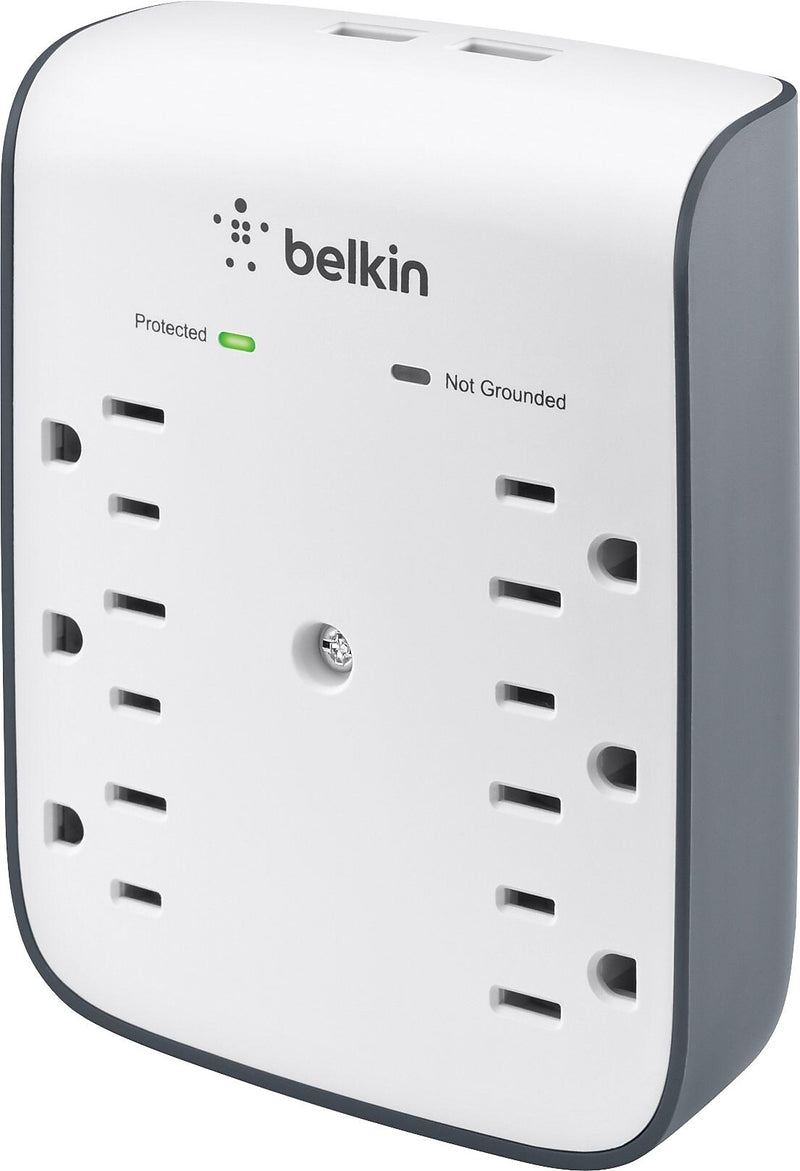 Belkin SurgePlus 6 Outlet Home/Office, 900 Joules, White (BLKBSV602TT)