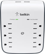 Belkin SurgePlus 6 Outlet Home/Office, 900 Joules, White (BLKBSV602TT)