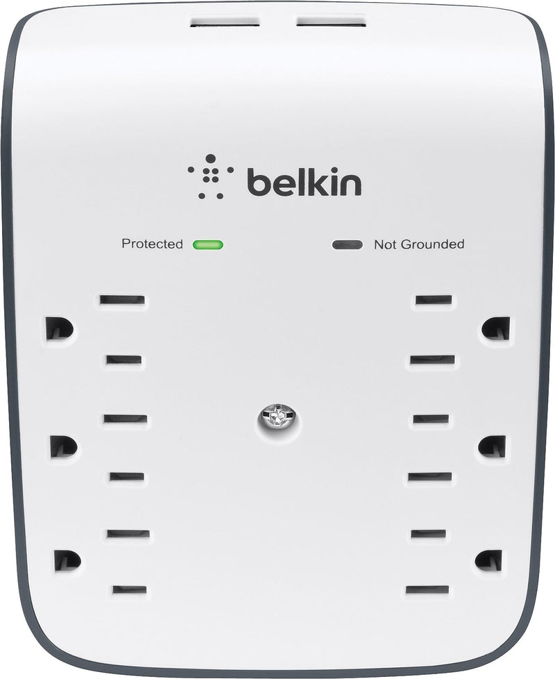 Belkin SurgePlus 6 Outlet Home/Office, 900 Joules, White (BLKBSV602TT)