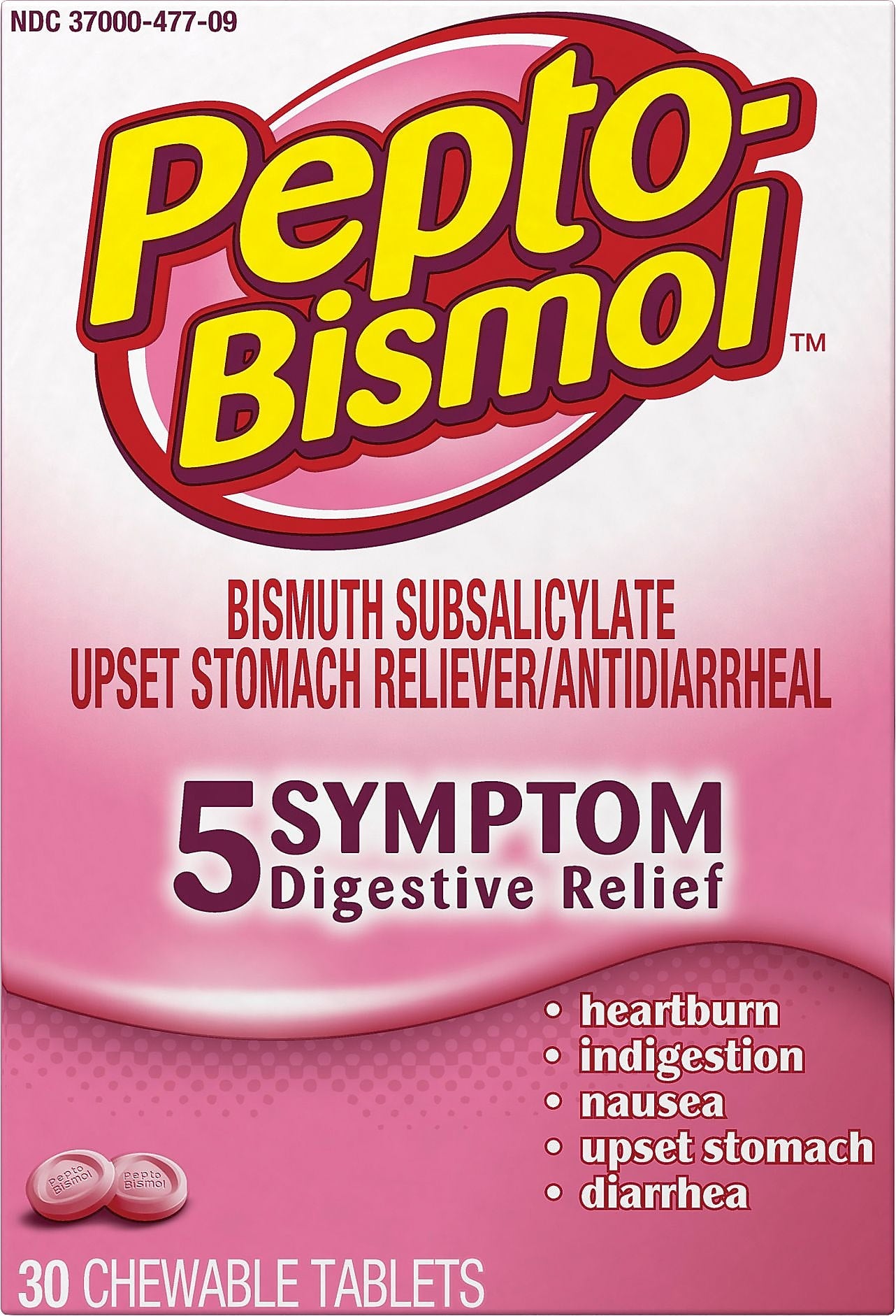 Pepto-Bismol™ Chewable Tablets; Original, 30/Box
