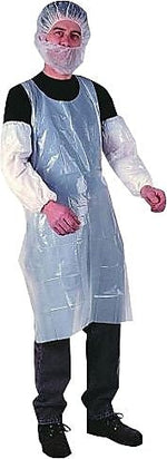 Tradex AMBITEX Disposable Foodservice Apron, White, 28" x 46", 100/Pack