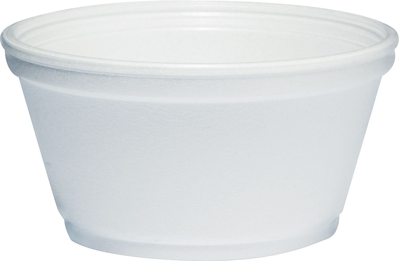 Dart Foam Container, Extra Squat, 8 oz, White, 1,000/Carton (DCC8SJ20)