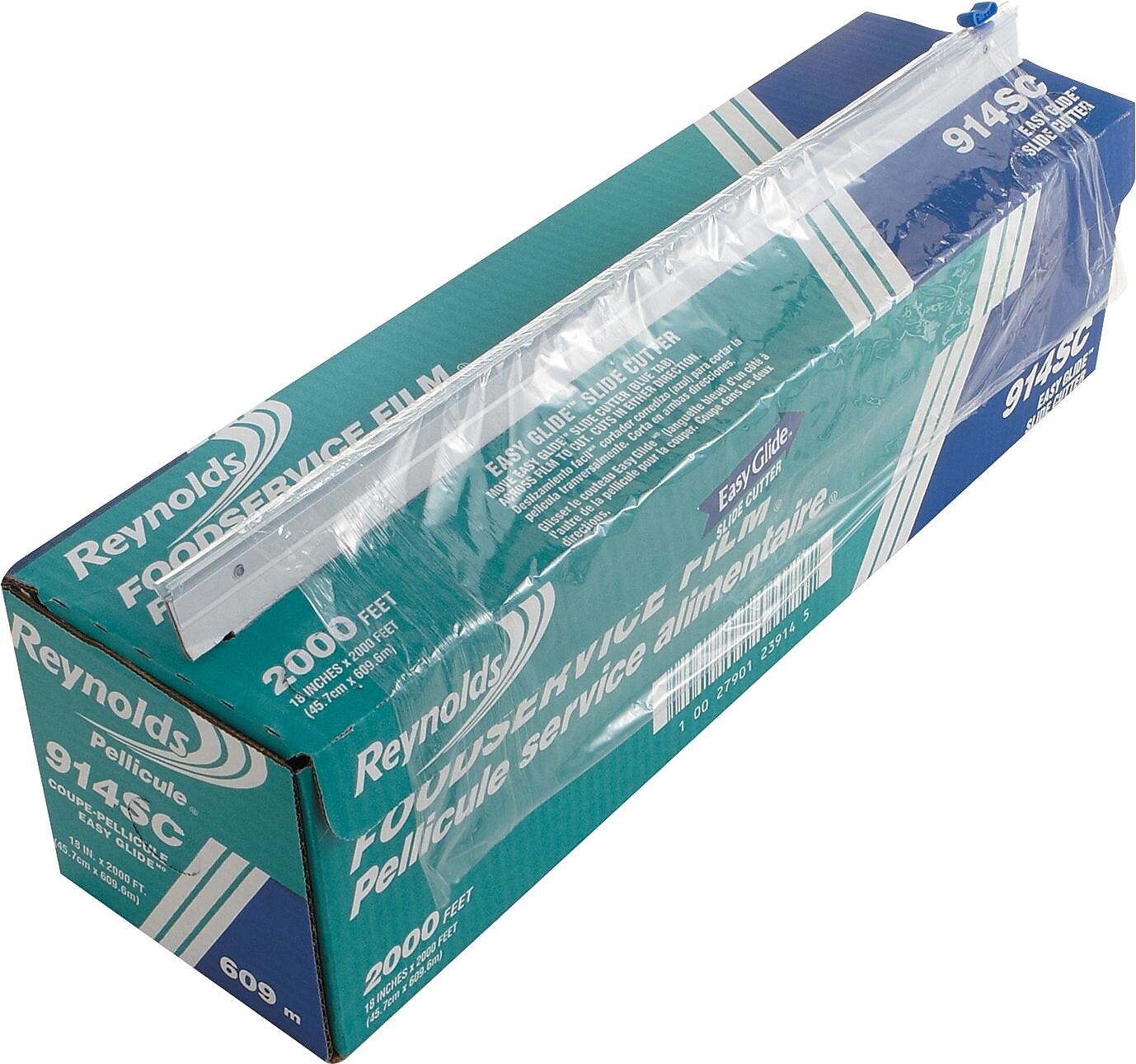 Reynolds ® Foodservice Plastic Film with Slide Cutter 914SC, 18"(W) x 2000'(L)