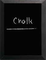 MasterVision Kamashi Chalk Board, 36" x 24", Black Frame