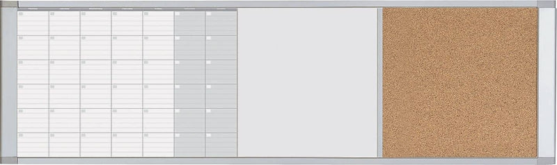 MasterVision Magnetic Calendar Combo Board, White, 18" X 48" X 3/4" (XA429993700)