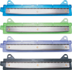 6-Sheet Binder Three-Hole Punch, 1/4" Holes, Assorted Colors