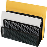 Artistic Urban Collection Punched Metal Letter Sorter,  Black (ART20003)