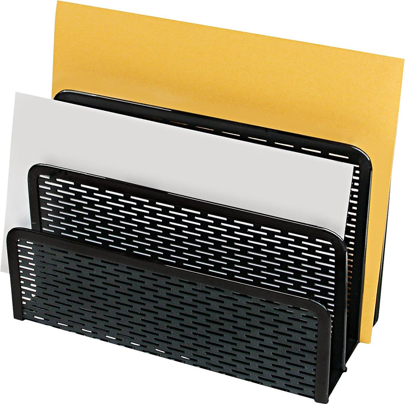 Artistic Urban Collection Punched Metal Letter Sorter,  Black (ART20003)
