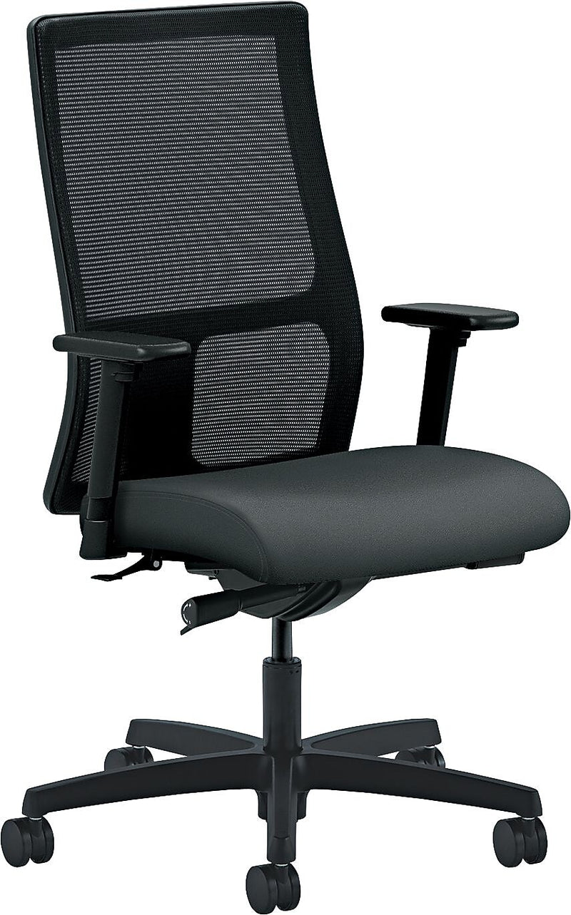 HON® Ignition® Mid-Back Office/Computer Chair, Arms, Iron Ore